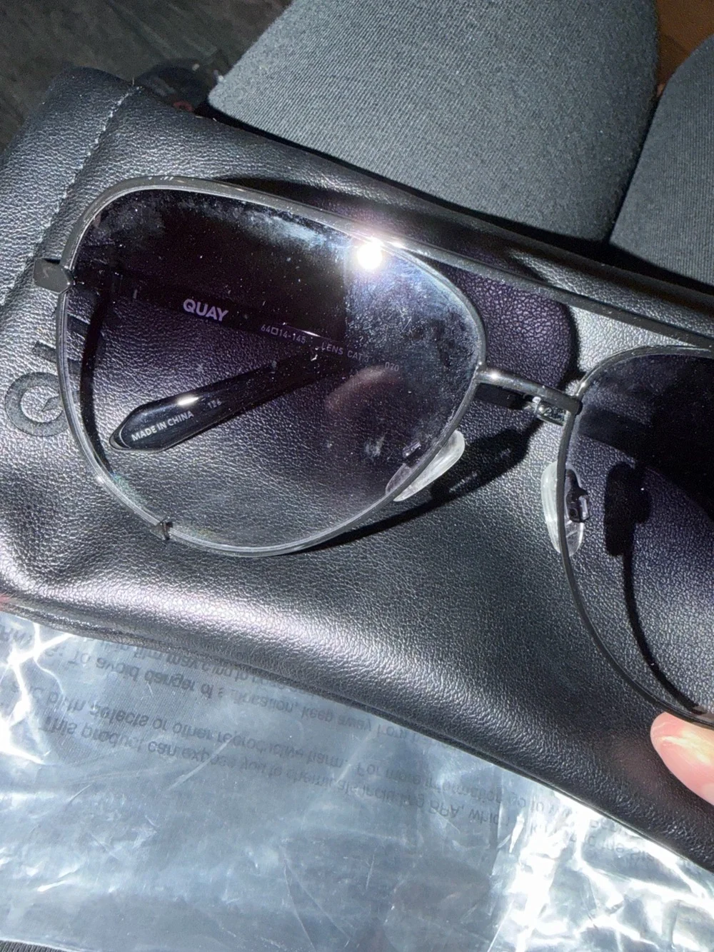 New QUAY High Key Polarized Aviator Sunglasses